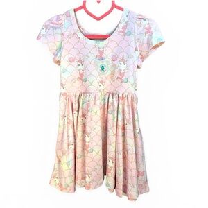 Charlie’s Project Twirl Dress Pink Unicorn Mermaid Pockets Size 2T